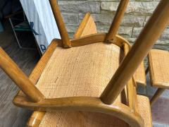 Jack Van der Molen Set 5 Jack Van Der Molen Cane Back Dining Chair Mid Century Modern - 4696901