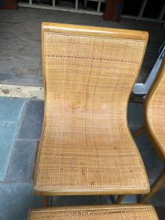 Jack Van der Molen Set 5 Jack Van Der Molen Cane Back Dining Chair Mid Century Modern - 4696956