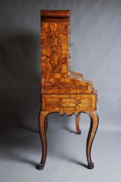 Jacob Arend South German walnut bureau cabinet on stand - 4787655