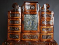 Jacob Arend South German walnut bureau cabinet on stand - 4787661