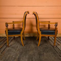 Jacob Freres A pair of nineteenth century French Jacob Fr res Consulat armchairs - 2128968