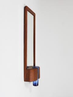 Jacob Hermann Jacob Hermann Per L tken Danish Wall Mirror Holmegaard Glass Vase 1960s - 4249542