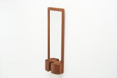 Jacob Hermann Jacob Hermann Teak Wall Mirror for Randers M belfabrik Denmark 1960s - 2283832