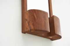 Jacob Hermann Jacob Hermann Teak Wall Mirror for Randers M belfabrik Denmark 1960s - 2283839