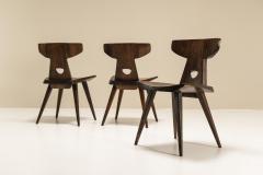 Jacob Kielland Brandt Set of Three Jacob Kielland Brandt Dining Chairs in Solid Pine Denmark 1960s - 2947643