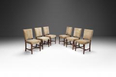 Jacob Kj r Jacob Kjaer Set of Six Exotic Wood Dining Chairs by Jacob Kj r attr Denmark 1940s - 3335371