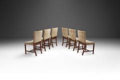 Jacob Kj r Jacob Kjaer Set of Six Exotic Wood Dining Chairs by Jacob Kj r attr Denmark 1940s - 3335372