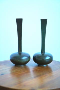Jacob ngman A pair of bronze vases by Jacob ngman for GAB - 3412529