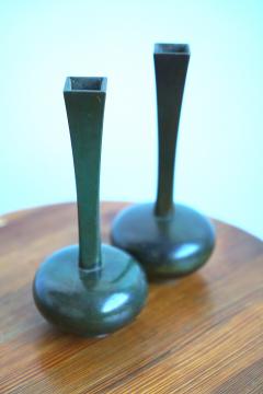 Jacob ngman A pair of bronze vases by Jacob ngman for GAB - 3412530
