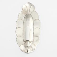 Jacob ngman LARGE PAIR OF SWEDISH ART DECO SILVER PLATED SCONCES FROM JACOB NGMAN FOR GAB  - 1534879