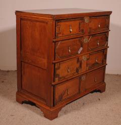 Jacobean Oak Chest Of Drawers From The 17th Century - 3683648