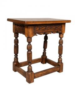 Jacobean Style Oak Stool - 4144035