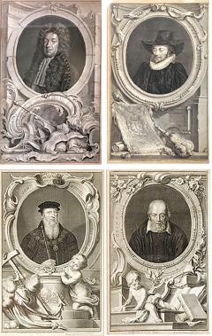 Jacobus Houbraken 0156 Set of Four 18th C Dutch Prints of British Noblemen by Jacobus Houbraken - 2517552