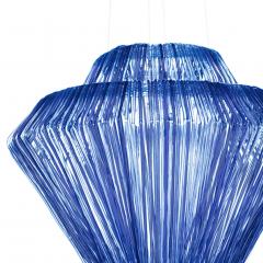 Jacopo Foggini Contemporary Jacopo Foggini Pendant Blue Polycarbonate Italian Pendant Lamp - 1224425