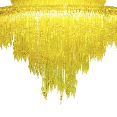 Jacopo Foggini Yellow Resin Chandelier Mod Sneeze B by Jacopo Foggini - 3663395