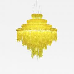 Jacopo Foggini Yellow Resin Chandelier Mod Sneeze B by Jacopo Foggini - 3683267
