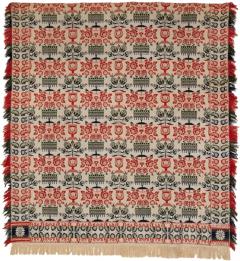 Jacquard Coverlet made for Manassa Warheim - 1186799