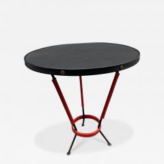 Jacques Adnet 1940s Stitched leather side table by Jacques Adnet - 4435052