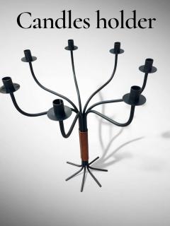 Jacques Adnet 1950s Candles holder by Jacques Adnet - 4270912