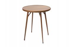 Jacques Adnet 1950s Pair of stitched leather Side tables by Jacques Adnet - 1603574