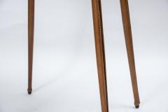 Jacques Adnet 1950s Pair of stitched leather Side tables by Jacques Adnet - 1603575