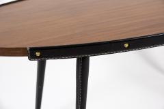 Jacques Adnet 1950s Stitched Leather Cocktail Table By Jacques Adnet - 2112523