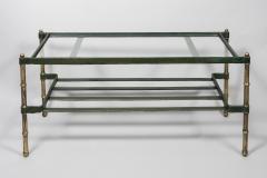 Jacques Adnet 1950s Stitched Leather Cocktail table By Jacques Adnet - 2700587