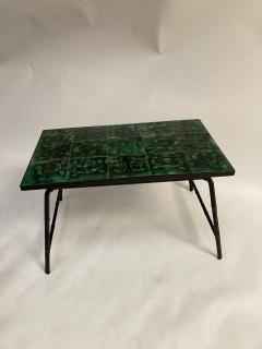 Jacques Adnet 1950s Stitched Leather Cocktail table y Jacques Adnet - 2278067