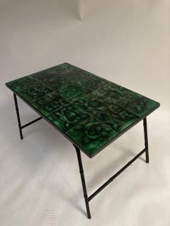 Jacques Adnet 1950s Stitched Leather Cocktail table y Jacques Adnet - 2278075