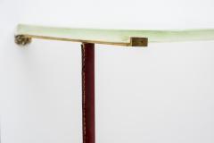 Jacques Adnet 1950s Stitched Leather Console By Jacques Adnet - 1678864