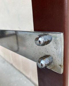 Jacques Adnet 1950s Stitched Leather Desk by Jacques Adnet - 2703857