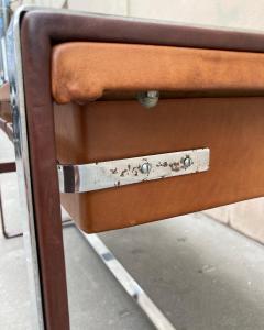 Jacques Adnet 1950s Stitched Leather Desk by Jacques Adnet - 2703858