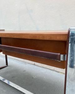 Jacques Adnet 1950s Stitched Leather Desk by Jacques Adnet - 2703862