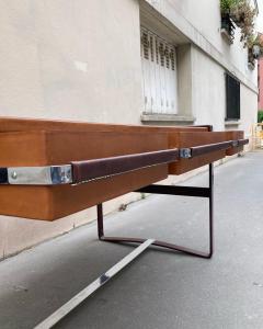 Jacques Adnet 1950s Stitched Leather Desk by Jacques Adnet - 2703863