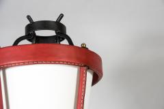 Jacques Adnet 1950s Stitched Leather Floor lamp By Jacques Adnet - 2782169