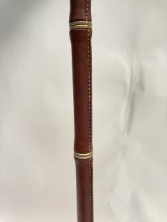 Jacques Adnet 1950s Stitched Leather Floor lamp By Jacques Adnet - 3246682