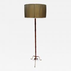 Jacques Adnet 1950s Stitched Leather Floor lamp By Jacques Adnet - 3251461