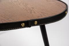 Jacques Adnet 1950s Stitched Leather Free form cocktail table by Jacques Adnet - 2900171