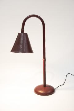 Jacques Adnet 1950s Stitched Leather Lamp By Jacques Adnet - 1678528