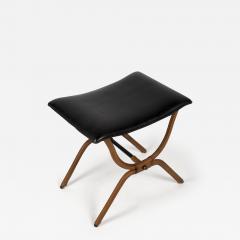 Jacques Adnet 1950s Stitched Leather Ottoman by Jacques Adnet - 3044457