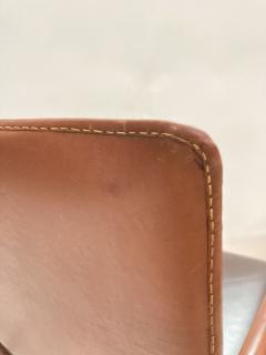 Jacques Adnet 1950s Stitched Leather armchair by Jacques Adnet - 3246739