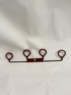 Jacques Adnet 1950s Stitched Leather coat rack by Jacques Adnet - 3248577