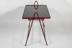 Jacques Adnet 1950s Stitched Leather cocktail table by Jacques Adnet - 1231606