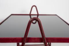 Jacques Adnet 1950s Stitched Leather cocktail table by Jacques Adnet - 1231607