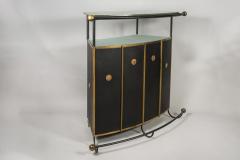 Jacques Adnet 1950s Stitched Leather dry bar by Jacques Adnet - 2794113