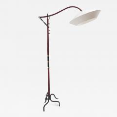 Jacques Adnet 1950s Stitched Leather floor lamp By Jacques Adnet - 1590077
