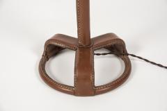 Jacques Adnet 1950s Stitched Leather lamp By Jacques Adnet - 2947977