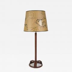 Jacques Adnet 1950s Stitched Leather lamp By Jacques Adnet - 2951929