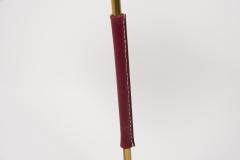 Jacques Adnet 1950s Stitched Leather lamp by Jacques Adnet - 2428958