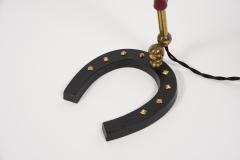 Jacques Adnet 1950s Stitched Leather lamp by Jacques Adnet - 2428960